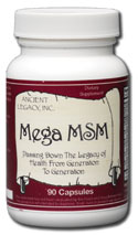 Mega MSN Mega MSM has been known to be helpful with joint problems, pain, allergies, antioxidant properties, eyes and the prostate.* 