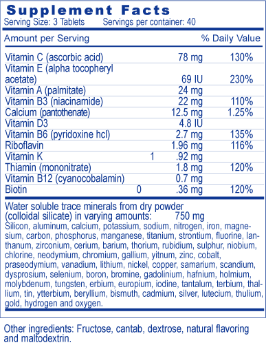 Vita Kid Vita Kid is a blend of vitamins, enhanced with 62 minerals. It is for general health support designed with children in mind. 