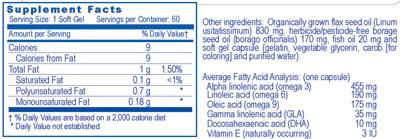 This product is a must-have for those concerned about maintaining health in an organic way. Consumption of omega-3 fatty acids may reduce the risk of coronary heart disease. The FDA has evaluated the data and determined that, although there is scientific evidence supporting the claim, the evidence is not conclusive. Ultimate EFA™ should be used as part of a complete nutritional program.